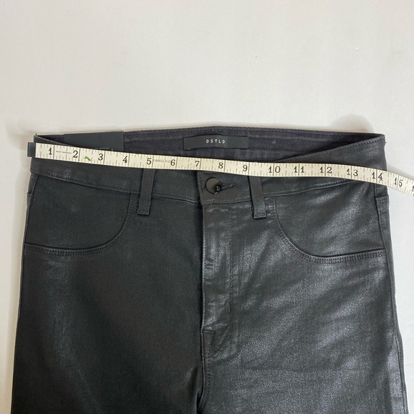 DSTLD high waisted coated black skinny jeans - Picture 5 of 9